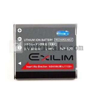 カシオCASIO NP-120純正リチウムイオン電池　　CASIO EX-S200/S300/ZS10/ZS12/ZS15対応純正バッテリー