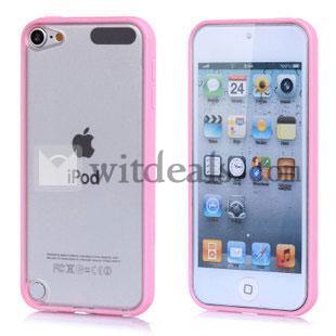 iPod touch5ケース　滑り止め　iPod touch5フィルム付き　防指紋　ピンク