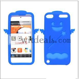 iPod touch5世代シリコンケース　天使/エンジェルiPod touch5ケース／カバー　カートゥーン　ブルー