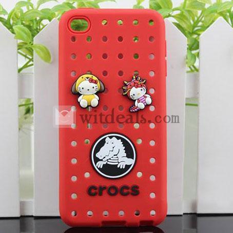 iPod touch5保護ケース　可愛いiPod touch5世代ケース　落ちることから保護　レッド