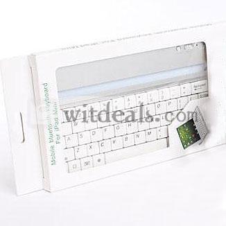 iPadミニワイヤレスBluetoothキーボードスタンド　iPad mini Bluetoothキーボードスタンド付き　シルバー