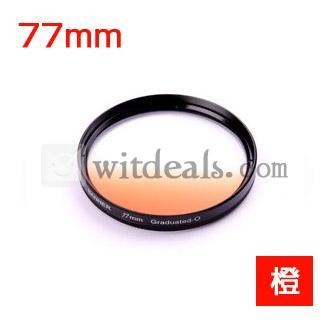 カメラ 保護フィルター、77mm ハーフグラデーションフィルター、カメラ 保護フィルターオレンジ