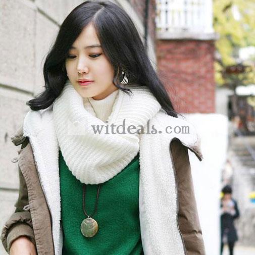 マフラー/首巻き/襟巻き　ロングマフラー　マフラー レディース　冬/秋冬/ギフト/プレゼント　ホワイト