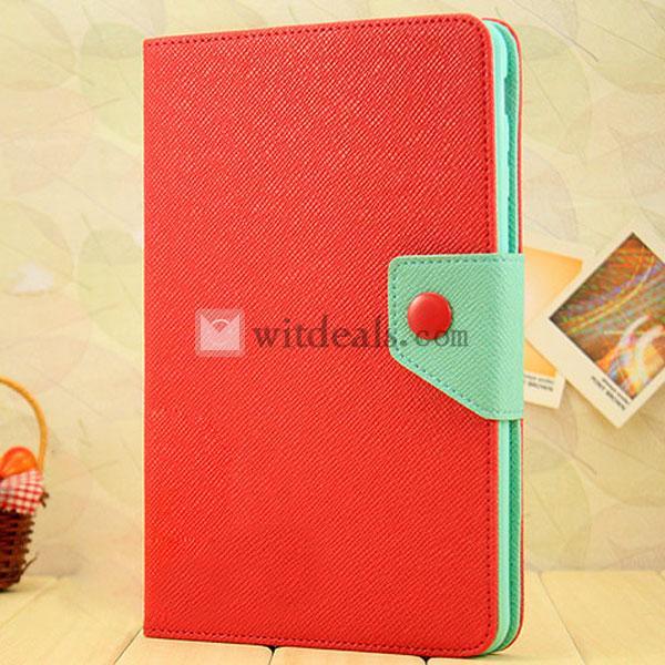 ipad mini カバー／iPadミニケース　傷から保護　色鮮やか　休眠機能付き　レッド