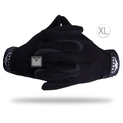 撮影用手袋 バイク用防寒革手袋 防寒用グローブ 防水防寒手袋 ブラック XL 大人気