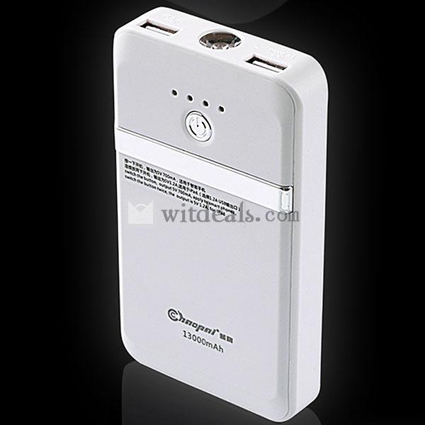 iPhone5対応可能　大容量モバイルバッテリー　10000mAhホワイト