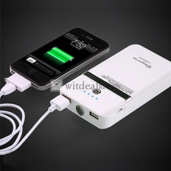 iPhone5対応可能　大容量モバイルバッテリー　10000mAhホワイト