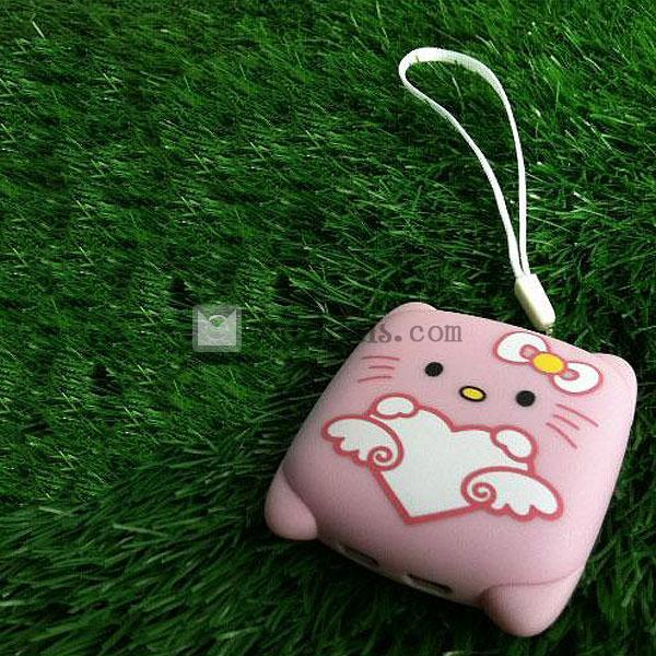 2800mAh　可愛い　iPhone5/iPad/各種スマートフォンなど用モバイルバッテリー　ピンク