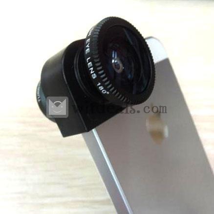 iPhone5魚眼、マイクロ、広角3in1カメラレンズ　iPhone5カメラレンズ　ブラック