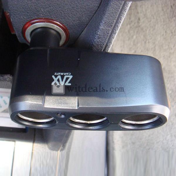 自動車三つ穴コンセント／3ポートバスパワー／直挿しコンセント　3in1