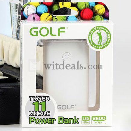 iPhone5用充電器　2600mAh　コンパクトモバイルバッテリ　汎用　ホワイト