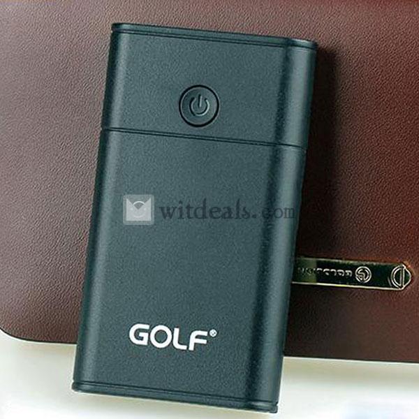 コンパクトiPhone5充電器　2600mAhモバイルバッテリ　汎用　ブラック