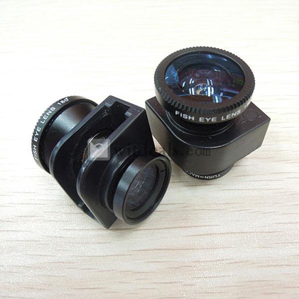 iPhone5魚眼、マイクロ、広角3in1カメラレンズ　iPhone5カメラレンズ　ブラック