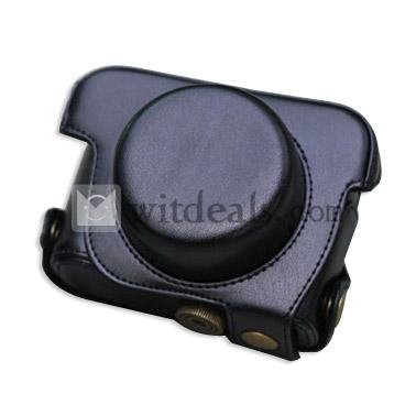 パナソニック Panasonic GF3 パンケーキレンズ専用PUレザーケース　防水　ブラック