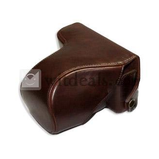 PUレザー　カメラケース　