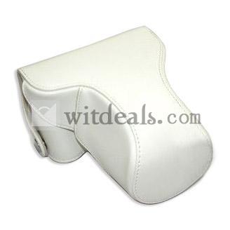 パナソニック Panasonic GF2カメラカバー/ケース おすすめ　PUレザー＋合成革 ホワイト