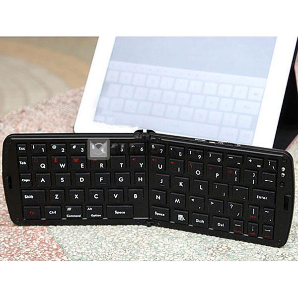 iPad mini bluetoothキーボード　折りたたみ可能キーボードipad2/ipad3/ipad4/ipad mini/iPhone5等対応　ブラック