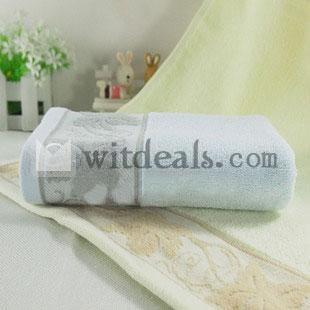 フェイスタオル 可愛い 花柄フェイスタオル ブルー　105g