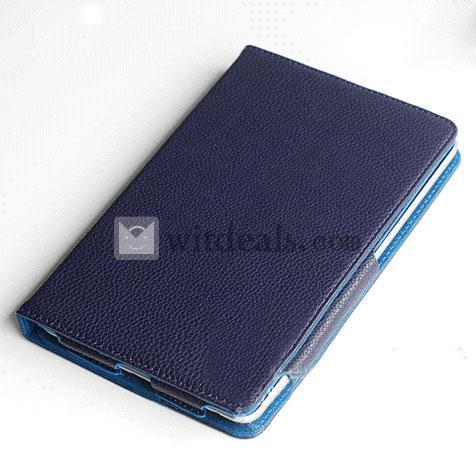 Google Nexus7用保護ケース／カバー　自動的に睡眠と目覚めディープブルー 第二世代