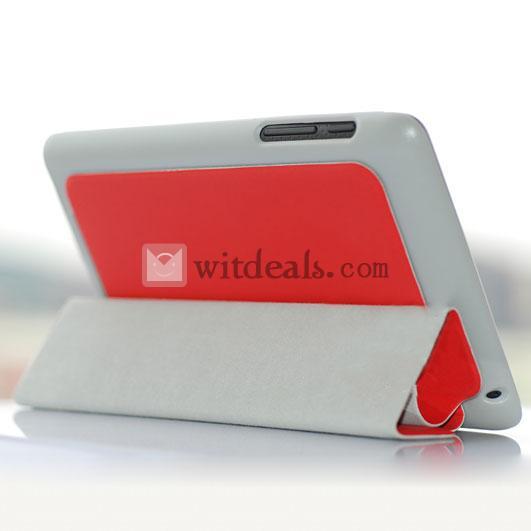Nexus7スマートカバー　Google Nexus7保護ケース／カバー　超薄　レッド