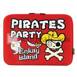 14インチPCバッグ パソコンスリーブ 男女兼用 耐震 レッド