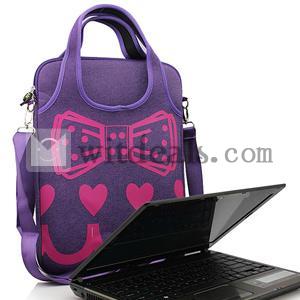 パソコンバッグ レディースノートパソコンバッグケース 可愛いPCスリーブ パープル