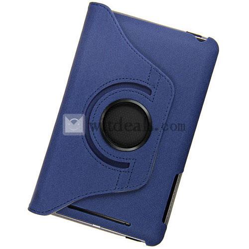 Google Nexus7対応ケース／カバー　Nexus7ケース　360度回転可能　ブルー