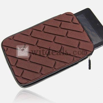 Nexus7ケース／カバー グーグルNexus7防振防水弾力保護バッグ ブラウン