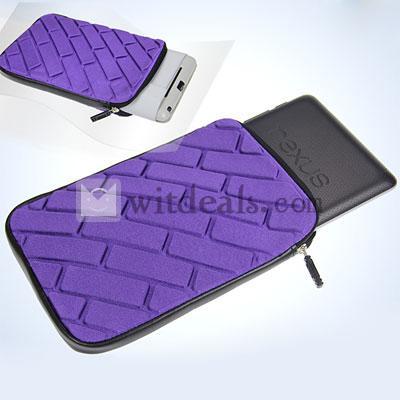 Google Nexus7バッグ 防水防振ケースバッグ 保護ケース パープル