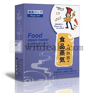 加熱バックセット　食品蒸気加熱ボックス　魔術コック　携帯加熱器　簡易加熱バックセット　専用の食品袋　弁当箱　食器2組み　旅行　登山　防災