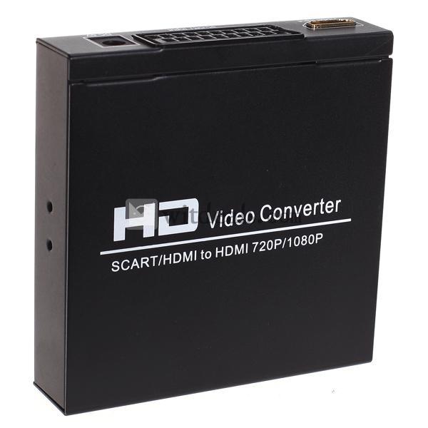 SCART+HDMIからHDMIへコンバータ HDV-8S SCART+HDMI－HDMI変換器　1080p　