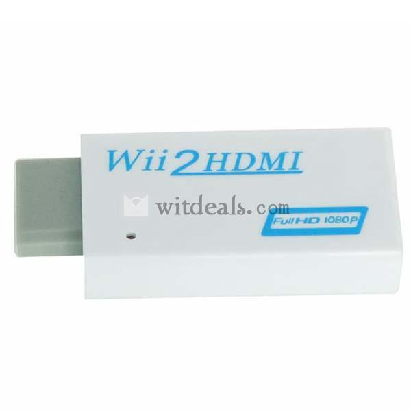 WII2HDMI変換アダプタ　HD720Pと1080P　ホワイト