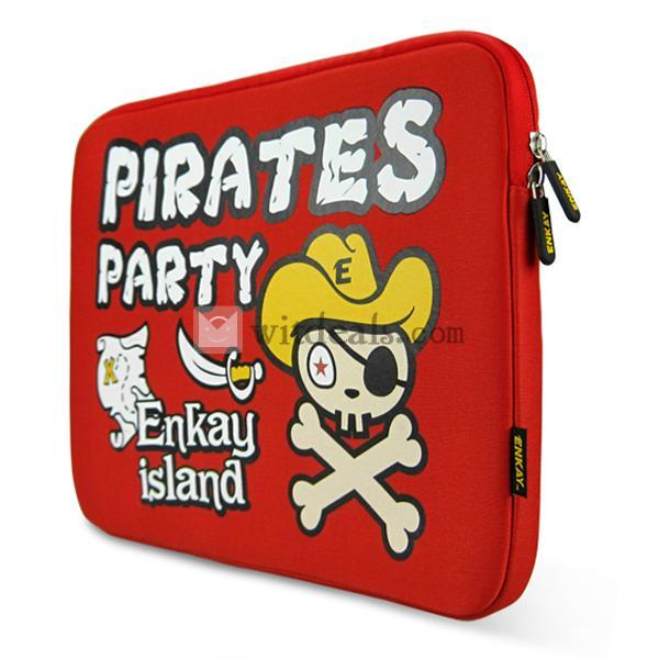 14インチPCバッグ パソコンスリーブ 男女兼用 耐震 レッド