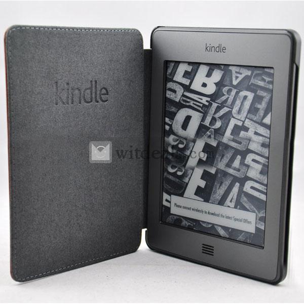 Amazon　Kindle Touch 保護カバー／ケース　スリムで左右開きタイプ　カートンレッド
