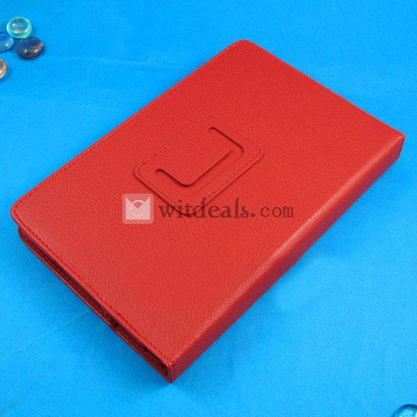 Amazon アマゾンKindle Fireタブレット専用レザーケース／保護ケース　左右開きタイプ　レッド