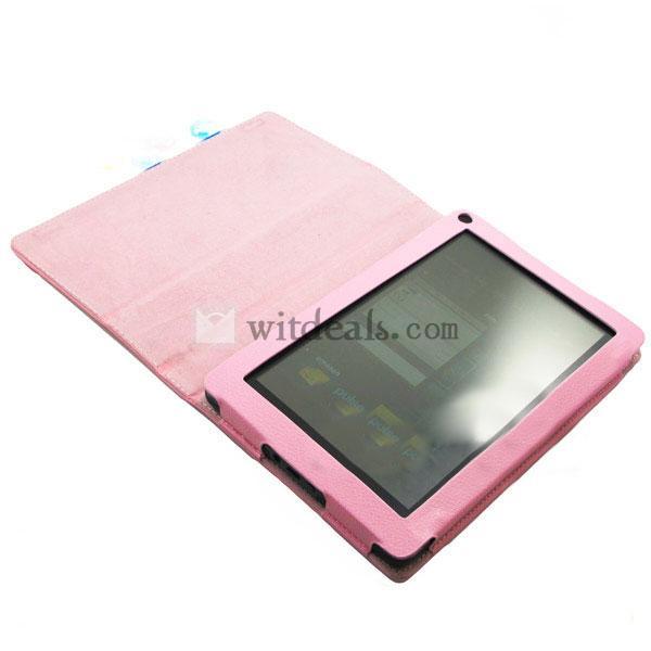 左右開きタイプ　Amazon アマゾンKindle Fireタブレット専用レザーケース／保護ケース　ピンク