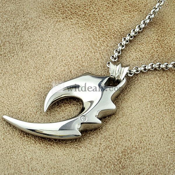 ペアネックレス（メンズ/小いサイズ）　お揃い　刻印　カップルネックレス　ペアアクセサリー　エンジェルウイングハート
