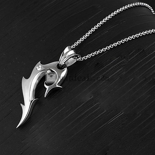 ペアネックレス（レディース/大きいサイズ）　ペアアクセサリー　カップルネックレス　お揃い　刻印　エンジェルウイングハート