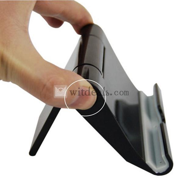 iPad mini創意スタンド／ホルダーベース　滑り止め傷つき防止iPad2/3　iPhone4S/5対応　ブラック