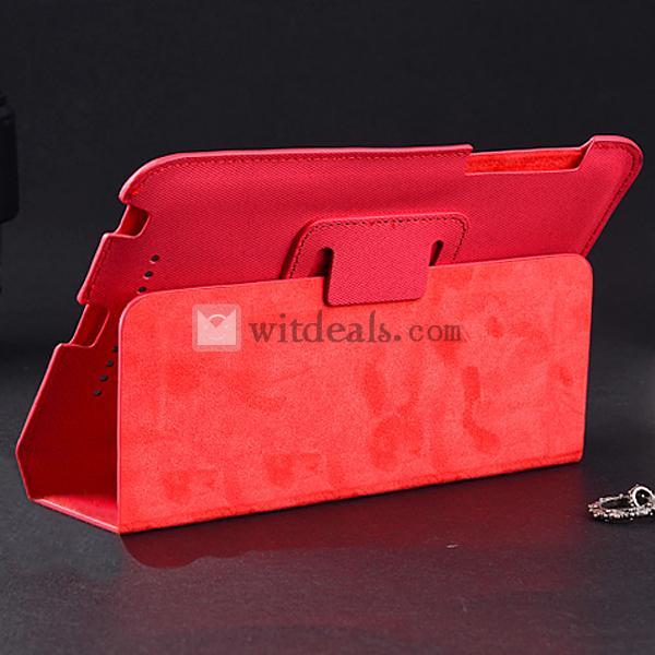 Google Nexus7保護ケース 超薄Nexus7ケース／カバー スリープ機能付き レッドとホワイト選択可能