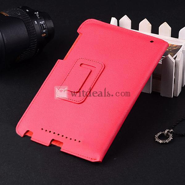 Google Nexus7保護ケース 超薄Nexus7ケース／カバー スリープ機能付き レッドとホワイト選択可能