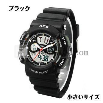 電子腕時計 デジタル腕時計 スポーツウォッチ 腕時計 デジタル 防水 メンズ レディース 可愛い　小さいサイズ ブラック