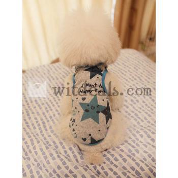 可愛い犬のお洋服/シャツ ドッグウェア　春夏服　レッド　ブルー　S、M、L、XL、XXLサイズ　眩しい星の柄