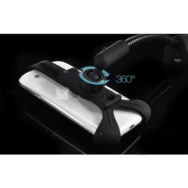 シガーライト スマホンカーチャージャー スマートフォン車載充電器/カースタンド 伸縮可能