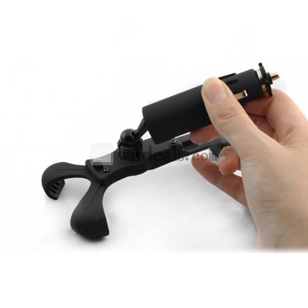 スマートフォン対応カーチャージャー 車載スマホン用スタンド シガーライト 360度回転可能