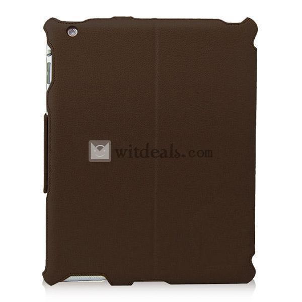 横開き・スタンドタイプ　iPad miniレザーケース／iPad miniカバー　3段階調節可能　ブラウン