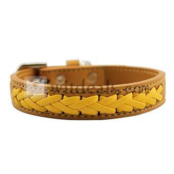 ペット用品　犬猫など用ペット首輪/ハーネス　純正革　S、Mサイズ　グリーン、ブラックなど