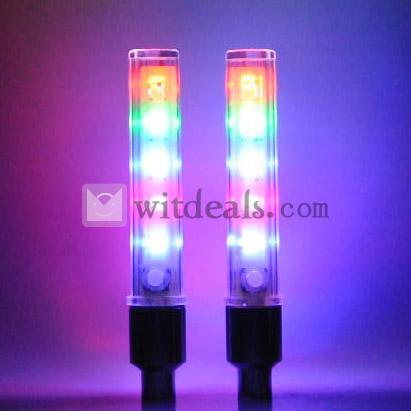 自転車5LED7色車輪用ライト／タイヤライト／バルブライト　セット