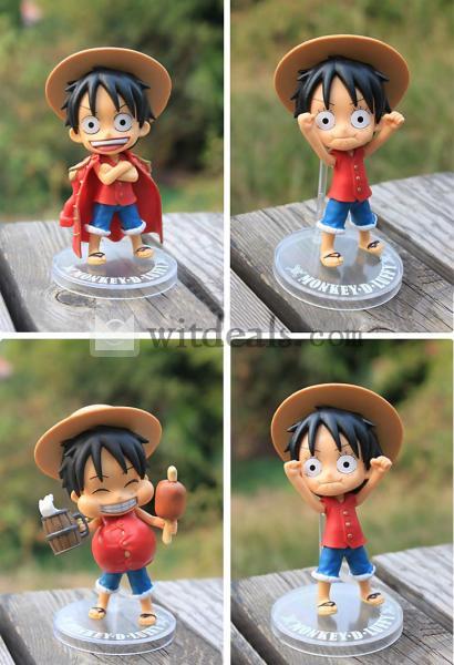 ミニ 可愛いワンピース One Piece ルフィ フィギュア 人形 キャラクターの画像