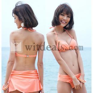 ビキニ 人気女性みずぎ スカート 可愛い3点セット水着